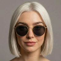 Luna Polarized Small Round Sunglasses