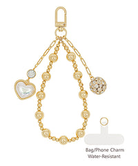 Heart Pearl Bag & Phone Charm