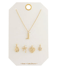 Western Bow & Boot Customizable Charm Necklace