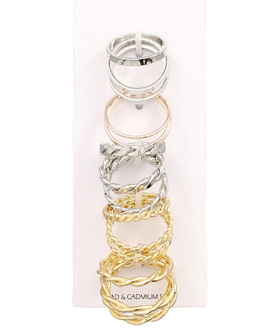 Tritone Layered Ring Sets