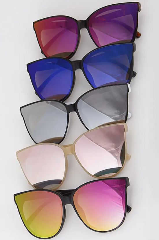 Mirror Cat Eye Sunglasses