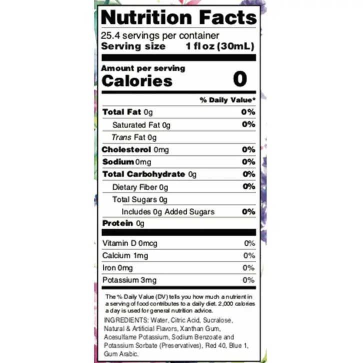 Blue Berry Lavender Flavor Infusion Syrup
