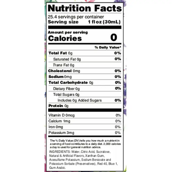 Blue Berry Lavender Flavor Infusion Syrup