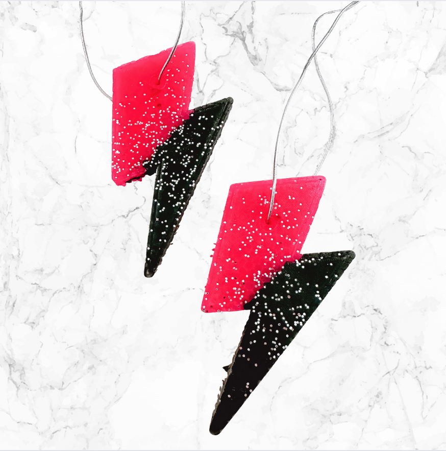 CAR SCENT | PINK & BLACK LIGHTNING BOLT