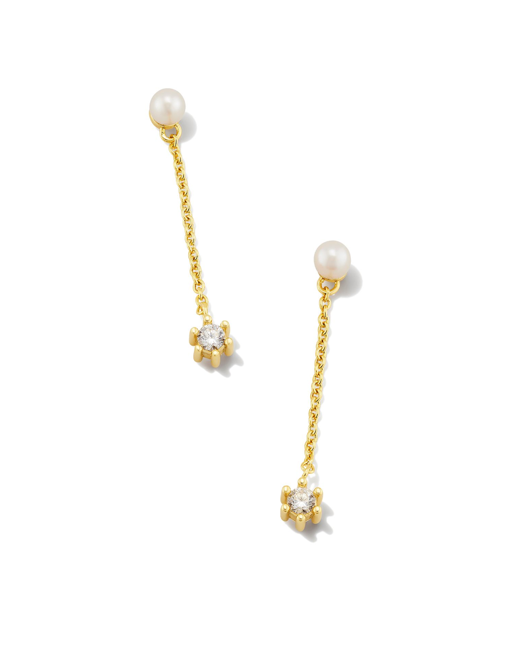Leighton Pearl Linear Earrings
