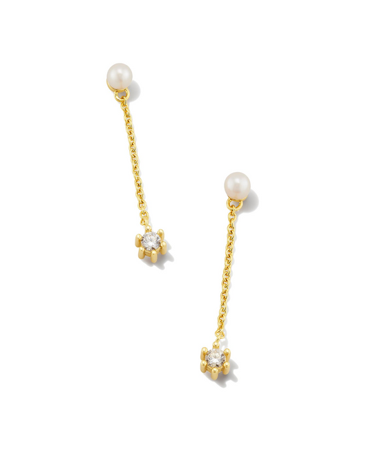 Leighton Pearl Linear Earrings