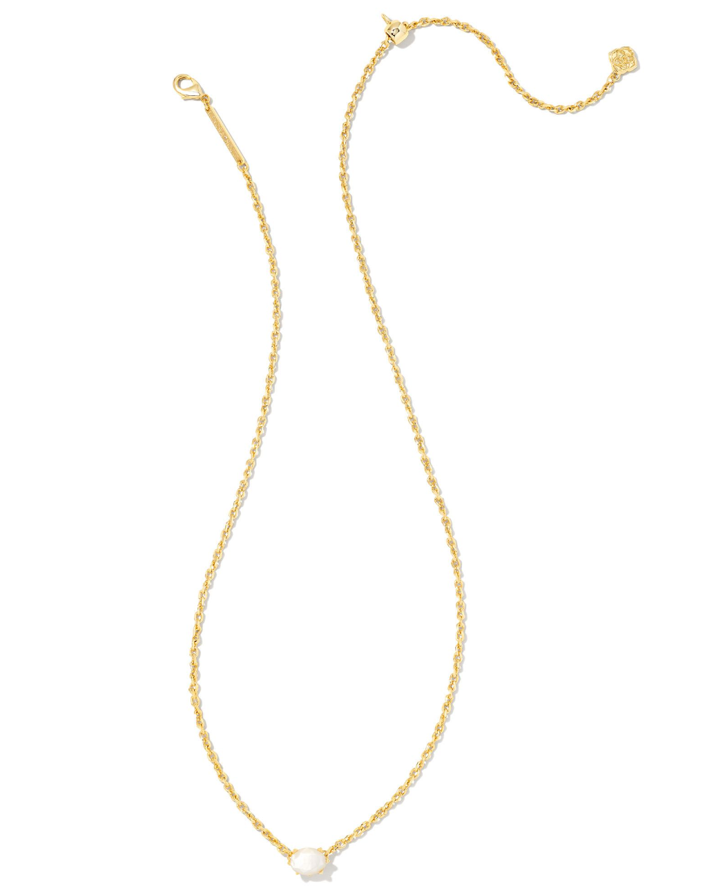 Cailin Pendant Necklace in Ivory Mother of Pearl | June