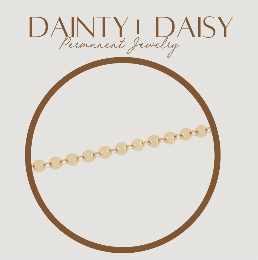 14K GOLD FILLED DISC CHAIN