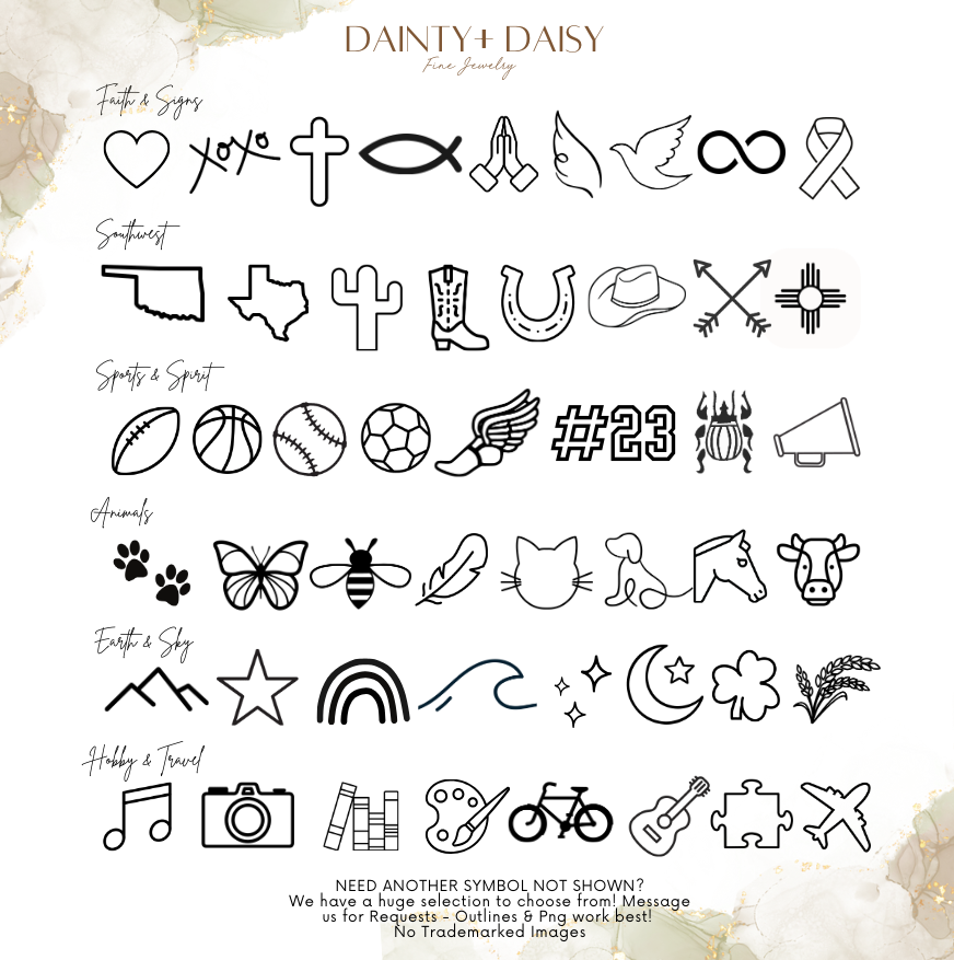 DAINTY ROUND DISC DROP CHARM
