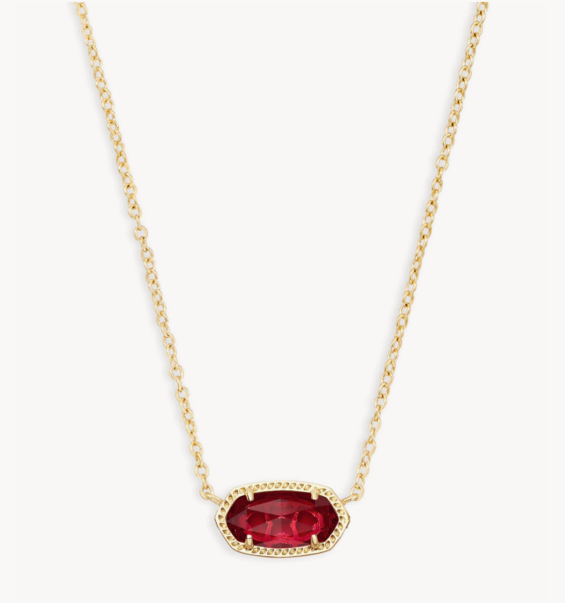 Elisa Pendant Necklace in Berry | January
