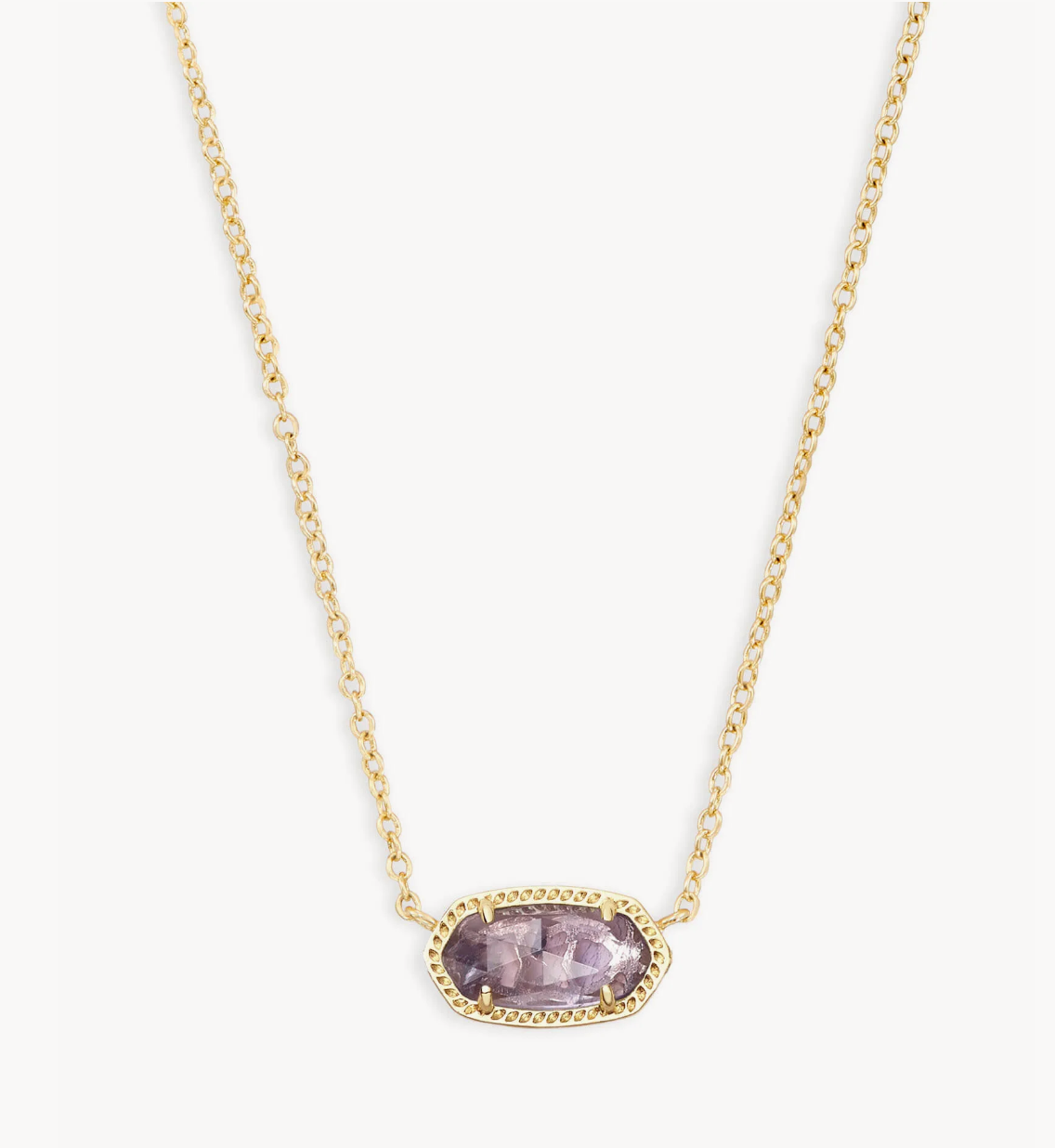 Elisa Pendant Necklace in Amethyst | February