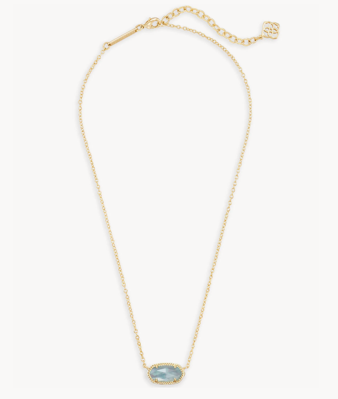 Elisa Pendant Necklace in Light Blue Illusion | March