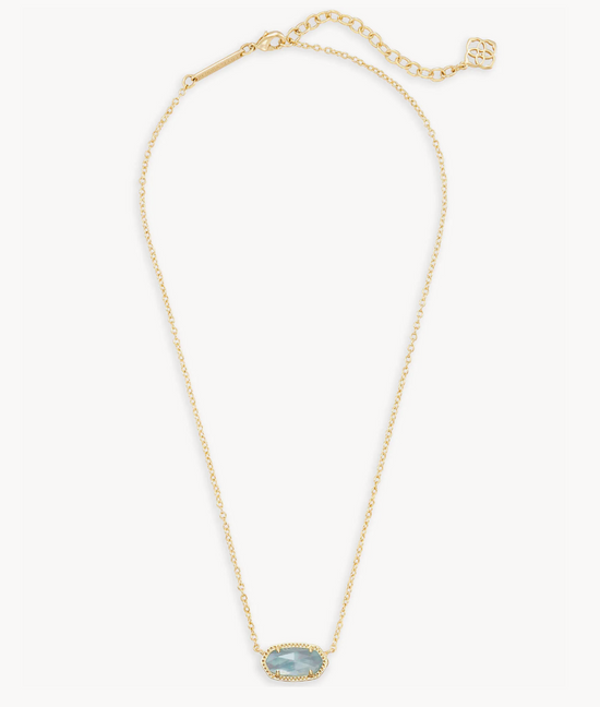 Elisa Pendant Necklace in Light Blue Illusion | March