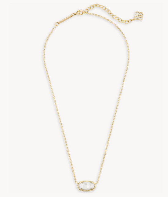 Elisa Pendant Necklace in Mother of Pearl | June
