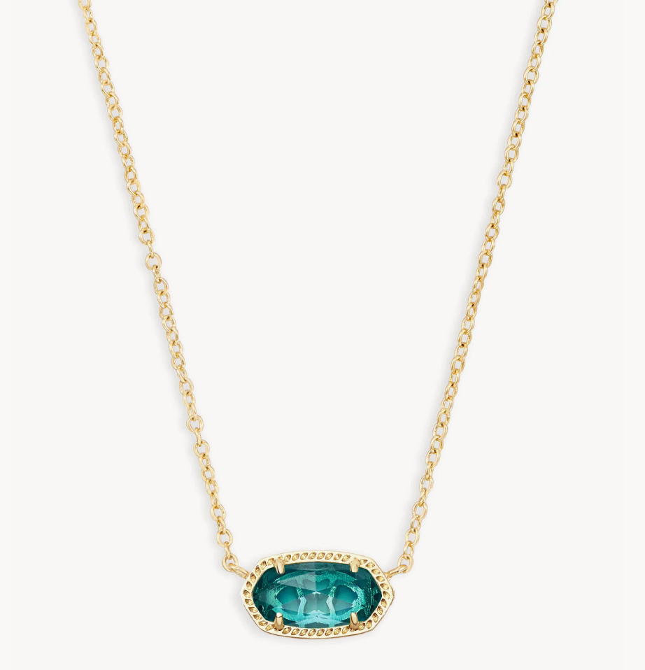 Elisa Pendant Necklace in London Blue | December