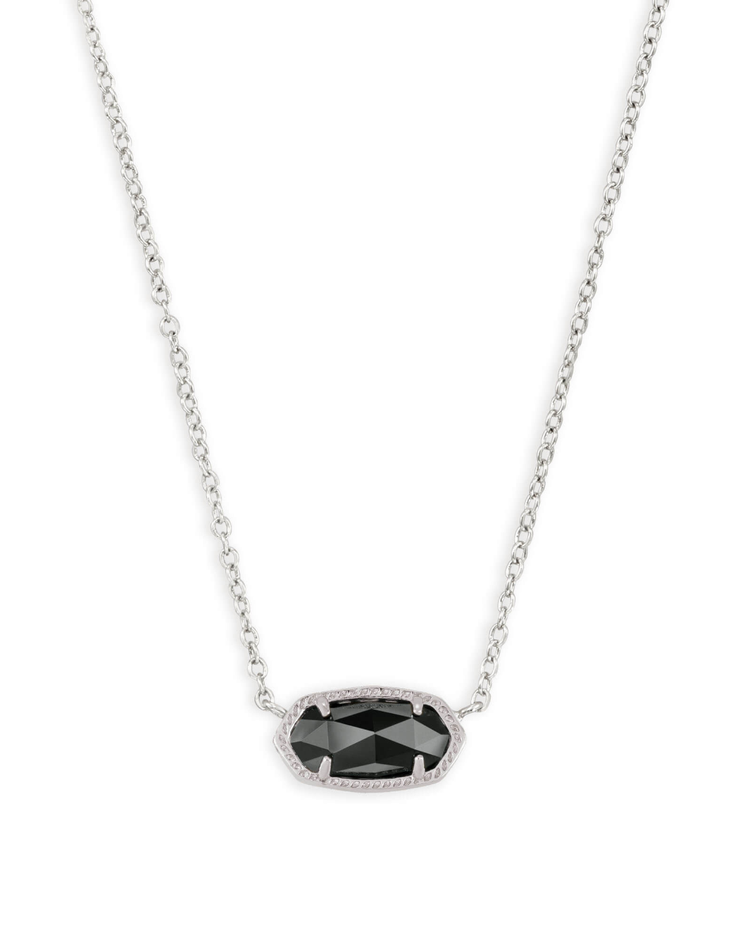 Elisa Pendant Necklace in Black