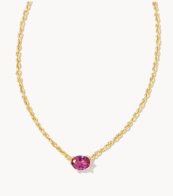 Load image into Gallery viewer, Cailin Pendant Necklace in Purple Crystal | February
