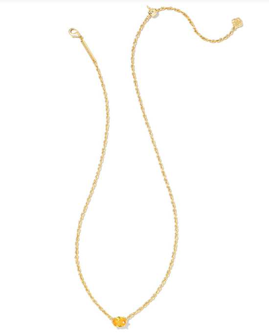 Load image into Gallery viewer, Cailin Pendant Necklace in Golden Yellow | November
