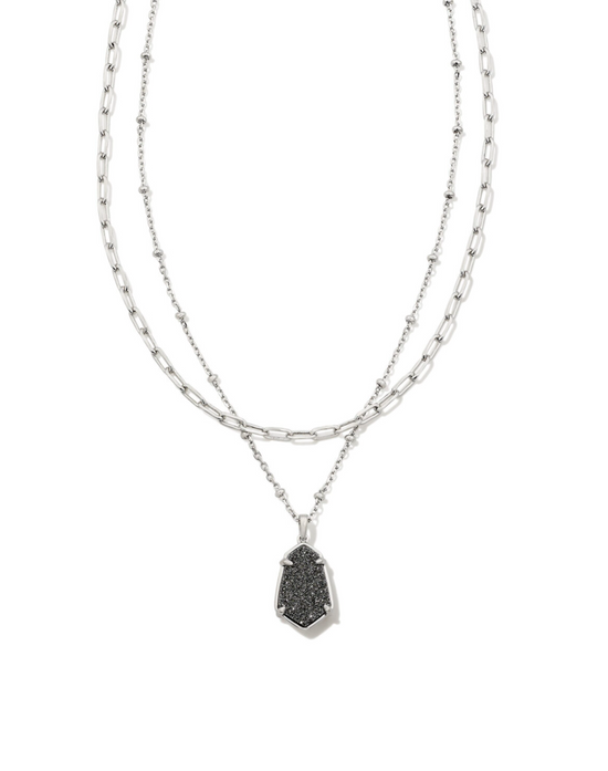Load image into Gallery viewer, Alexandria Multi Strand Necklace in Drusy
