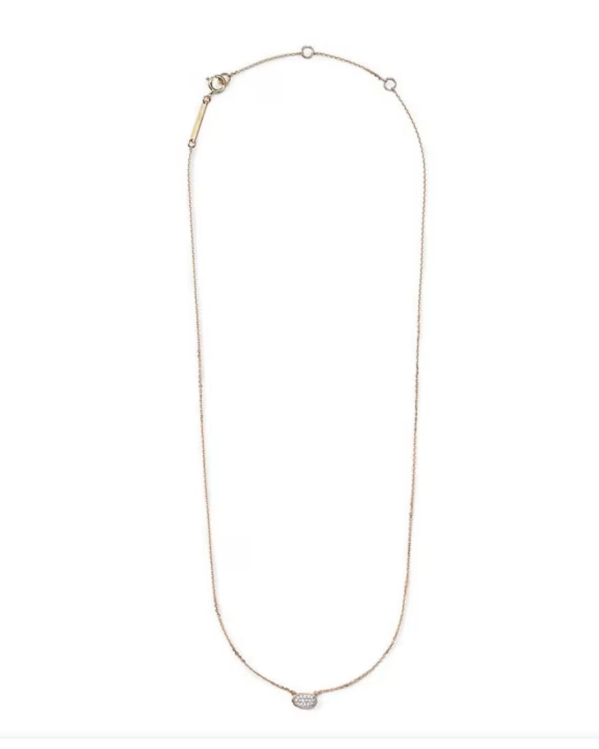 Marisa Pendant Necklace in 14K Rose Gold White Diamond