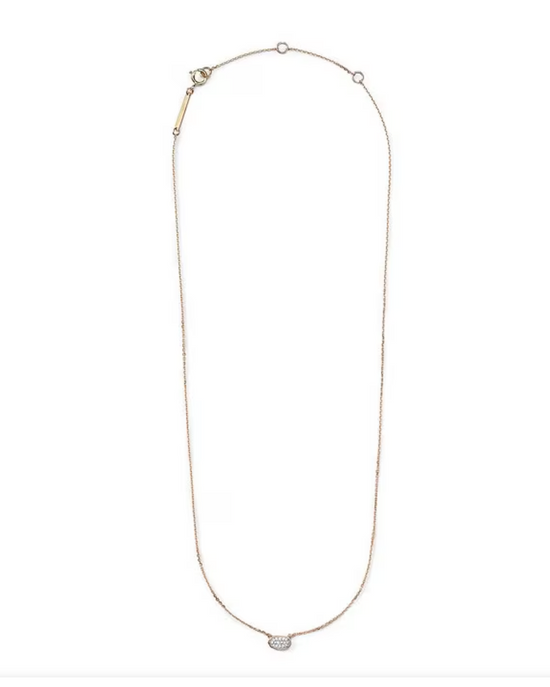Load image into Gallery viewer, Marisa Pendant Necklace in 14K Rose Gold White Diamond

