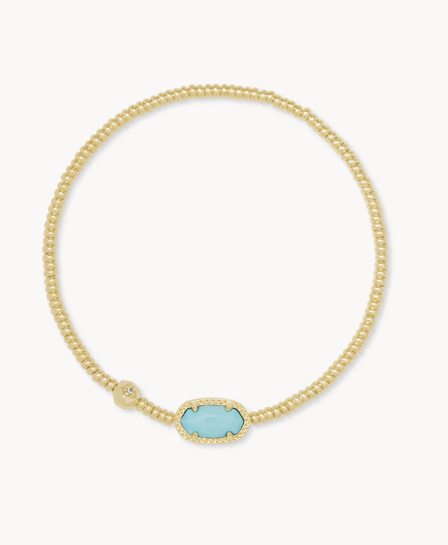 Load image into Gallery viewer, Grayson Crystal Stretch Bracelet in Light Blue Magnesite

