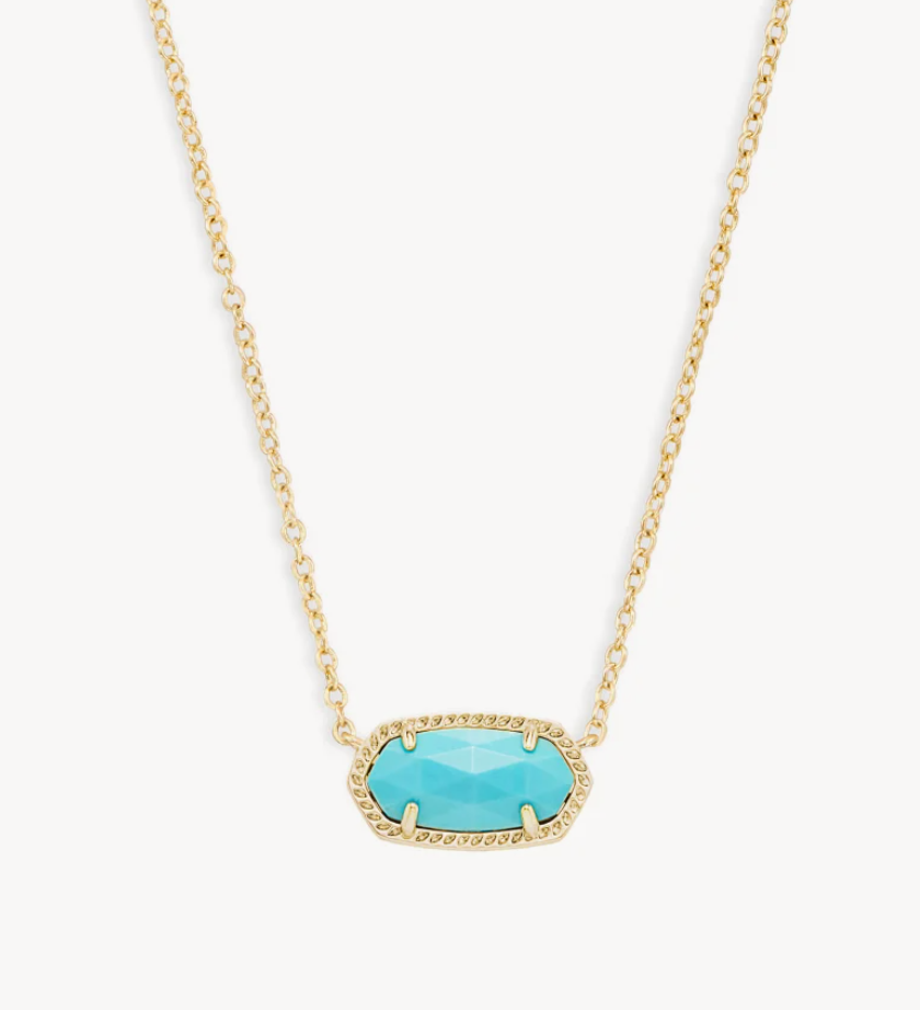 Load image into Gallery viewer, Elisa Pendant Necklace in Turquoise Magnesite
