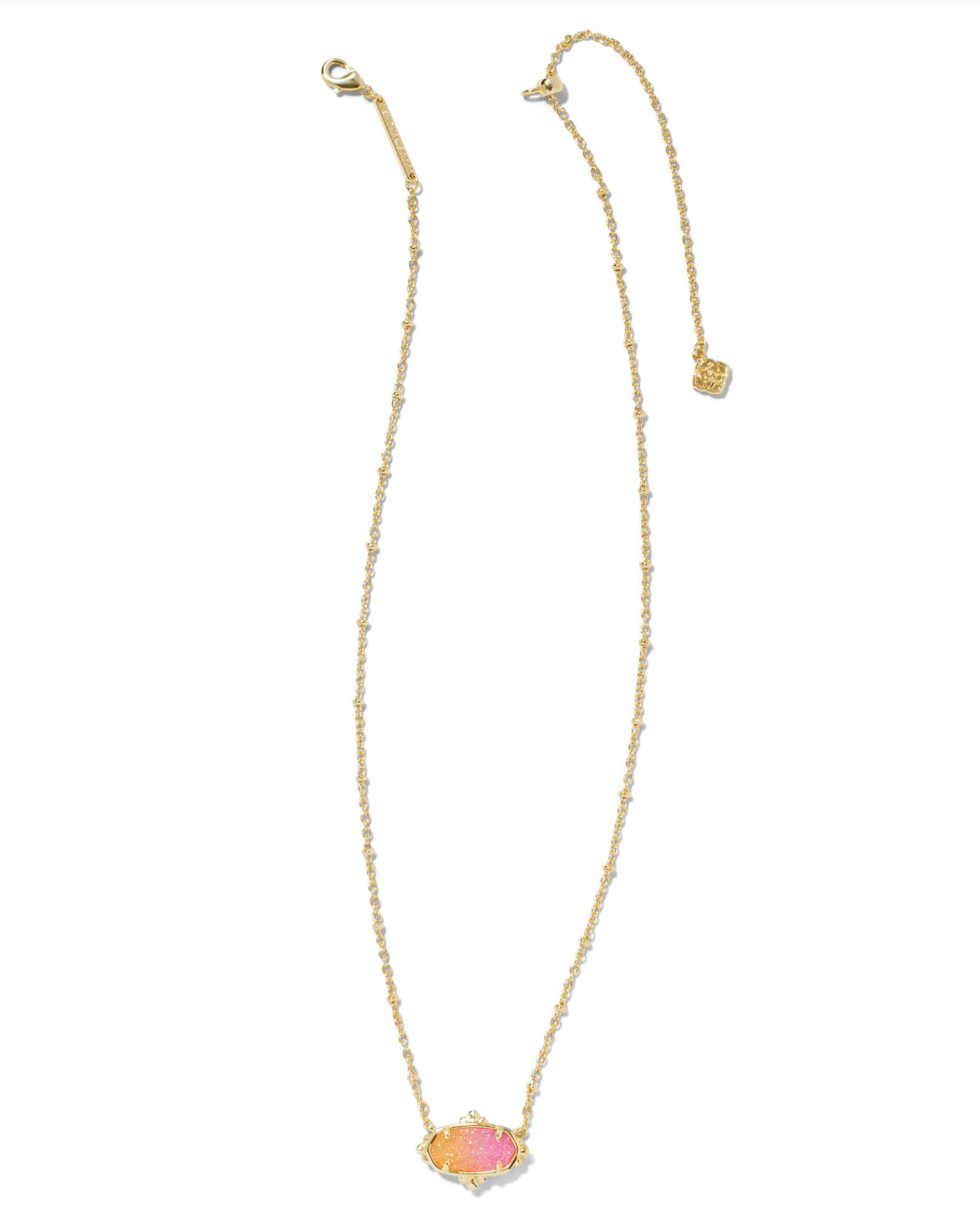 Elisa Petal Framed Pendant Necklace