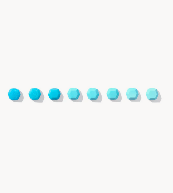 Davie Necklace Sterling Silver Stud Earrings in Turquoise | December