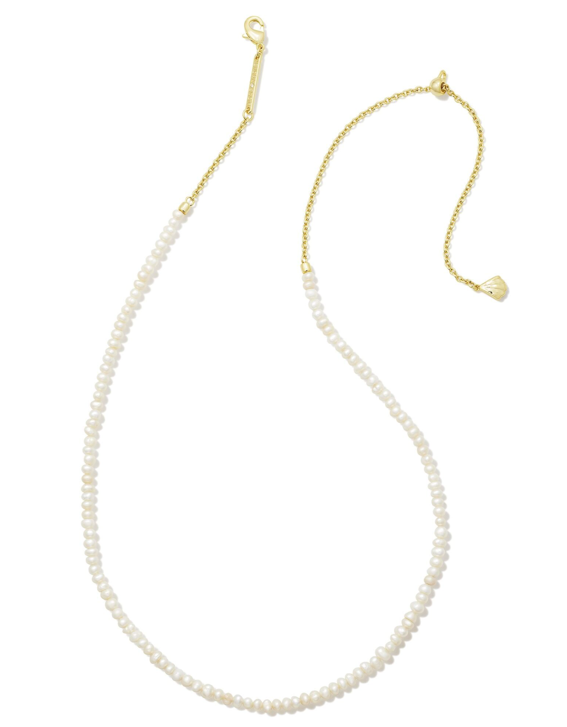 Lolo Strand Necklace in White Pearl