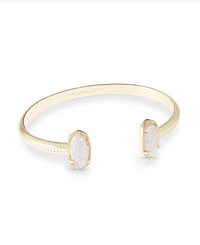 ELTON CUFF BRACELET GOLD IRIDESCENT DRUSY