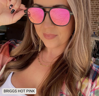 Briggs Polarized Hair-Friendly Aviator Sunglasses