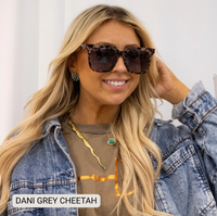 Dani Oversized Square Polarized Hair Friendly Sunglasses