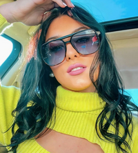 Skye Unisex Oversized Hair Friendly Aviator Sunglasses