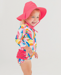 Pink Girls Hot Pink Swim Hat 0-12M
