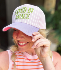 Saved by Grace Embroidered Baseball Cap