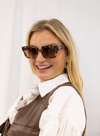 Allie Polarized Tangle Free Medium Rectangle Sunglasses