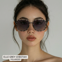 Elle Polarized Oversized Sunglasses