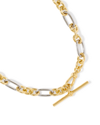 Embry Mixed Metal Link & Chain Necklace