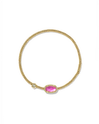 Grayson Gold Stretch Bracelet in Azalea Illusion