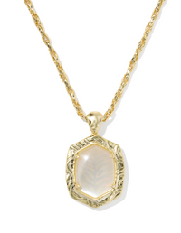 Daphne Tiger Stripe Small Long Pendant Necklace