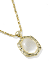 Daphne Tiger Stripe Small Long Pendant Necklace