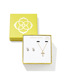 Cross Crystal and Cailin Crystal Gold Gift Set