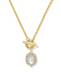 Daphne Crystal Frame Toggle Necklace