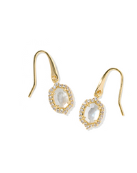 Daphne Crystal Frame Drop Earrings