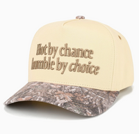 Hot by Chance Humble by Choice Two Tone Camo Trucker Hat