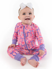 Softsnooze™ Bow Besties Convertible Ruffle One Piece Footie Pajama