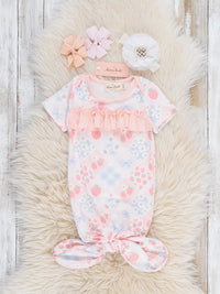 Strawberry Sherbert Knot Gown