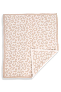 Super Luxe Beige Leopard Kids Blanket