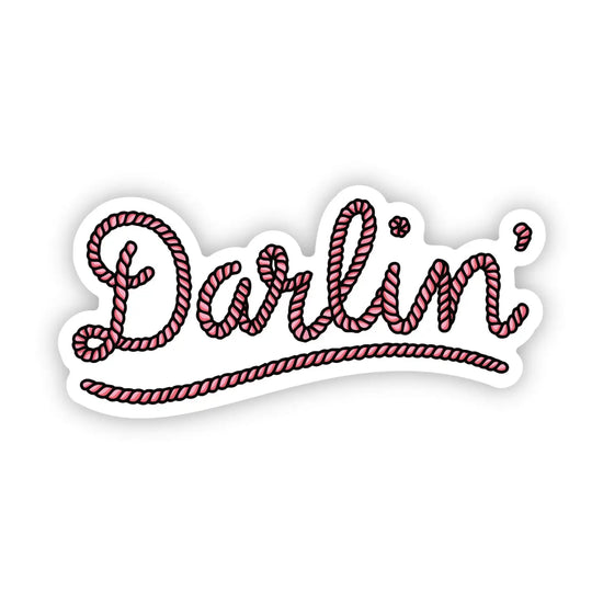Pink Darlin Rope Sticker